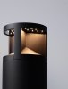 Minimalistyczny słupek ogrodowy klasyczny LED tuba aluminiowy czarny uniwersalny IP65 NEVARRO LE75127 Luces Exclusivas
